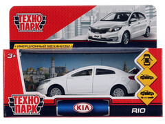 Технопарк. Машина "KIA RIO" металл. инерц. 12 см (открыв. двери, багажник) белый