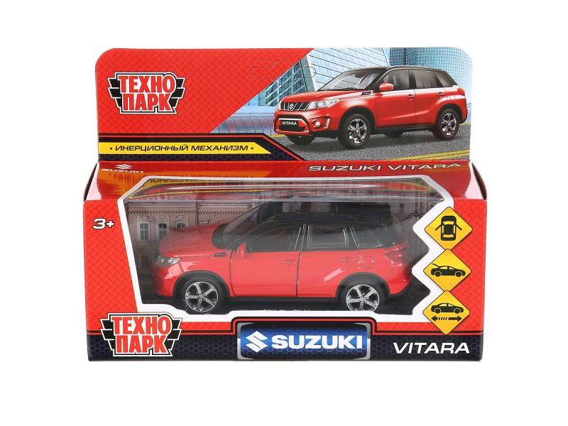 Технопарк. Машина «SUZUKI VITARA» металл. инерц. 12 см (открыв. двери, багажник) красный с черным