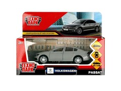 Технопарк. Машина "VOLKSWAGEN PASSAT" металл. инерц. 12 см (открыв. двери, багажник) темно-серый