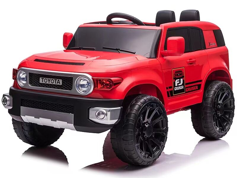 Электромобиль Toyota на р/у (свет, звук, подключение USB+Bluetooth+MP3, аккум. 12V, 20А, колеса пластик+запаска, сиденье кожа, открыв. двери, качается, до 40 кг) КРАСНЫЙ 58/007