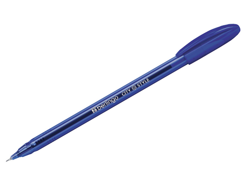 Ручка шариковая «Berlingo. City Style» прозрачный корпус 0,7 мм СИНЯЯ (50шт/уп)
