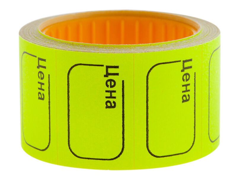 Купить оптом Ценник 30*20мм «OfficeSpace» 200шт ЖЕЛТЫЙ в Луганске