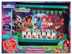 71089 [HT1117-R14]Обучающий планшет на бат. «Энчантималс» (100 стихов, песен, звуков) 23*17*3 см в кор. HT1117-R14