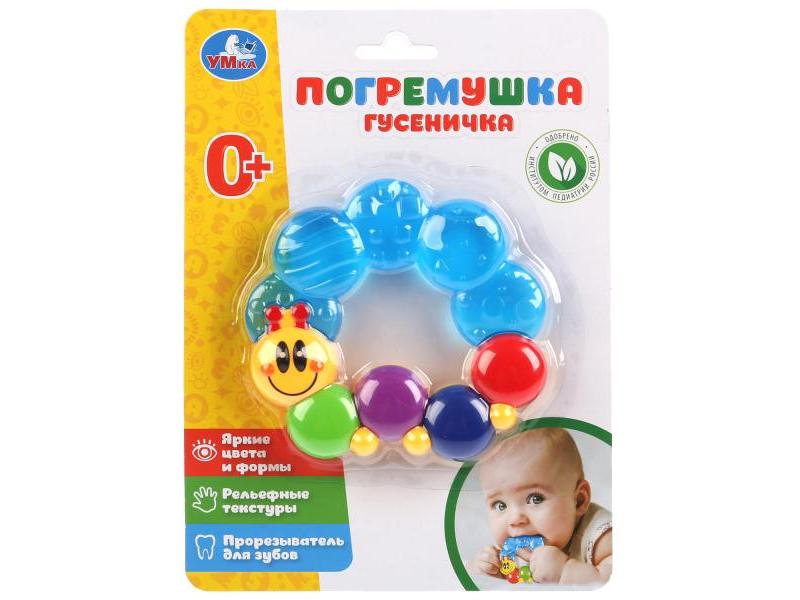 Купить оптом Прорезыватель с водой 11 см «Гусеничка» на планшете HL306D-R в Луганске