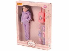 71144 [02598]Кукла "Ксюша" 30 см в спортивном костюме + аксессуары 12 эл. в коробке