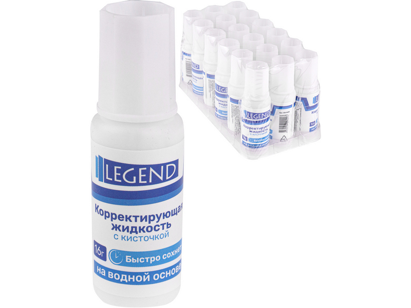 Корректирующая жидкость 8 мл на водной основе с кисточкой КЖ-9420