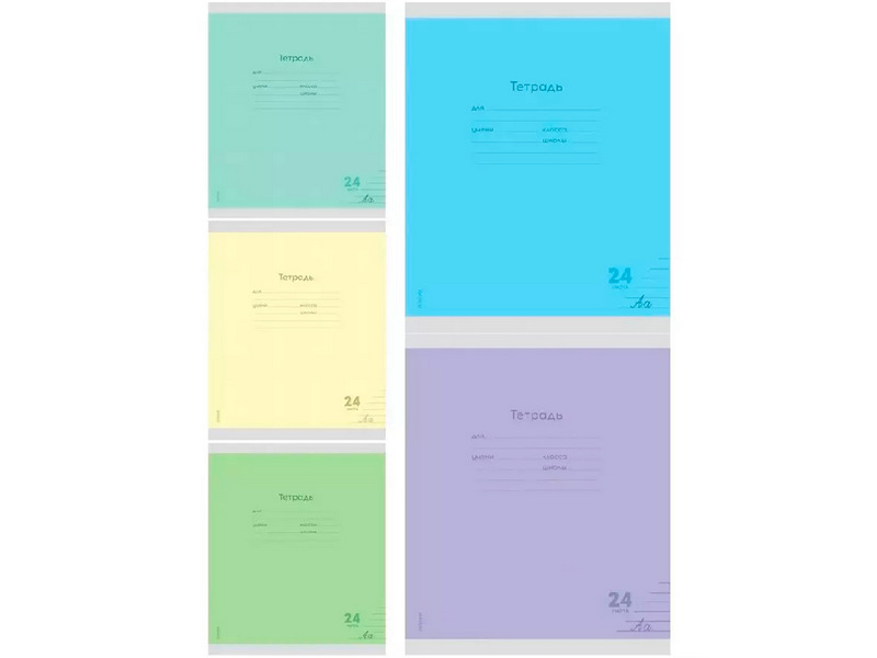 Тетрадь 24 л ЛИНИЯ «КЛАССИКА NEW» (цвет. мелов. обл.)