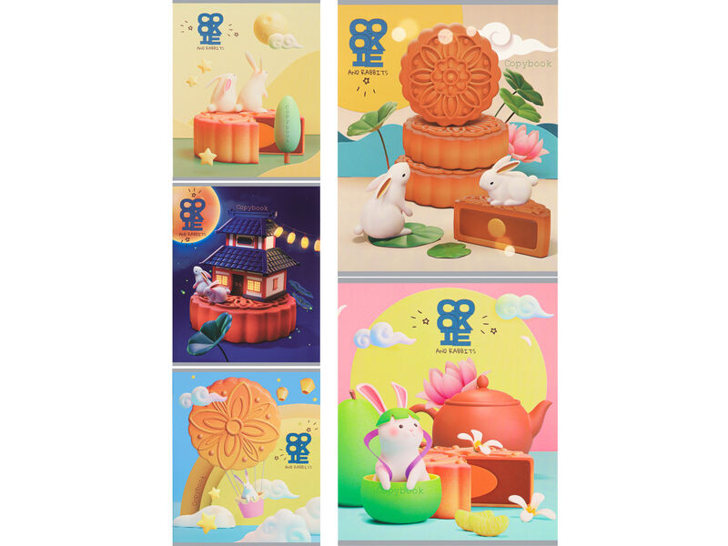 Тетрадь 96 л КЛЕТКА «ВОЛШЕБНОЕ ПЕЧЕНЬЕ» (цвет. мелов. обл.)