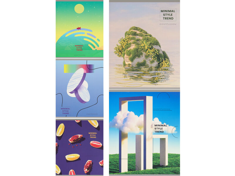 Тетрадь 96 л КЛЕТКА «КРАСОТА МИНИМАЛИЗМА-2» (цвет. мелов. обл.)