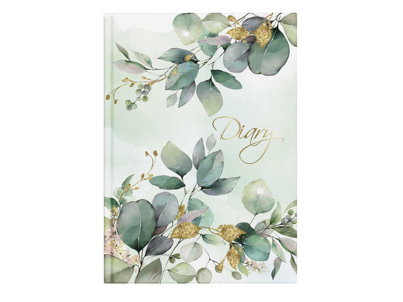 Ежедневник А5 80 л недатир. линия «ВЕСЕННИЕ ВЕТВИ» (интегральный переплёт, офсет, софт-тач)