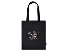 Сумка-шоппер «СМАЙЛИКИ-СЕРДЕЧКИ» 35*45 см (хлопок, полиэстер, внешний, внутр. карман)