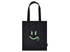Сумка-шоппер «СМАЙЛ» 35*45 см (хлопок, полиэстер, внешний, внутр. карман)