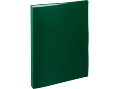 71618 [055-30Е зел]Папка с вкладышами А4 (30 вкладышей 25 мкм, корешок 20 мм) зеленая