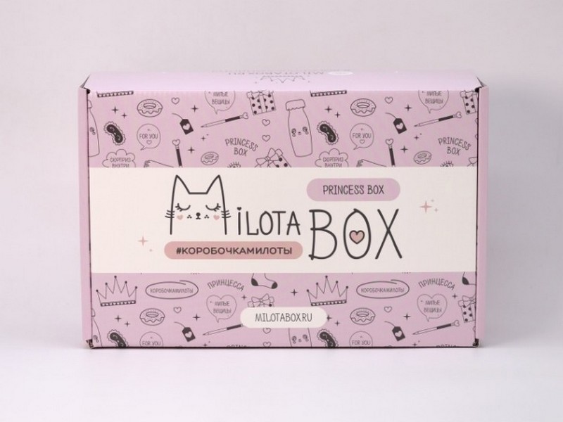 Сувенирная коробка MilotaBox "Princess Box" с набором подарков-сюрпризов 28*18*9 см