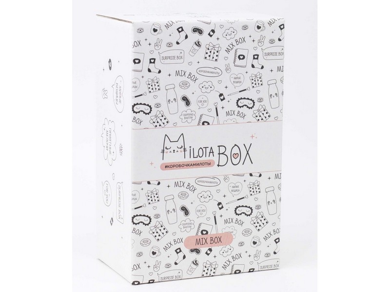 Сувенирная коробка MilotaBox "Mix" с набором подарков-сюрпризов 22*14*9 см