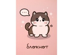 71711 [66SB-142]Блокнот А6 «Cute cat» на гребне