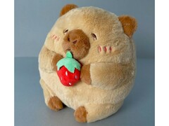 71747 [106-036-02]Мягкая игрушка "Capybara strawberry" 17 см