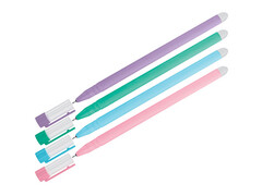 Ручка гелевая стираемая «OfficeSpace. Soda» цветной корпус 0,5 мм СИНЯЯ (12шт/уп)