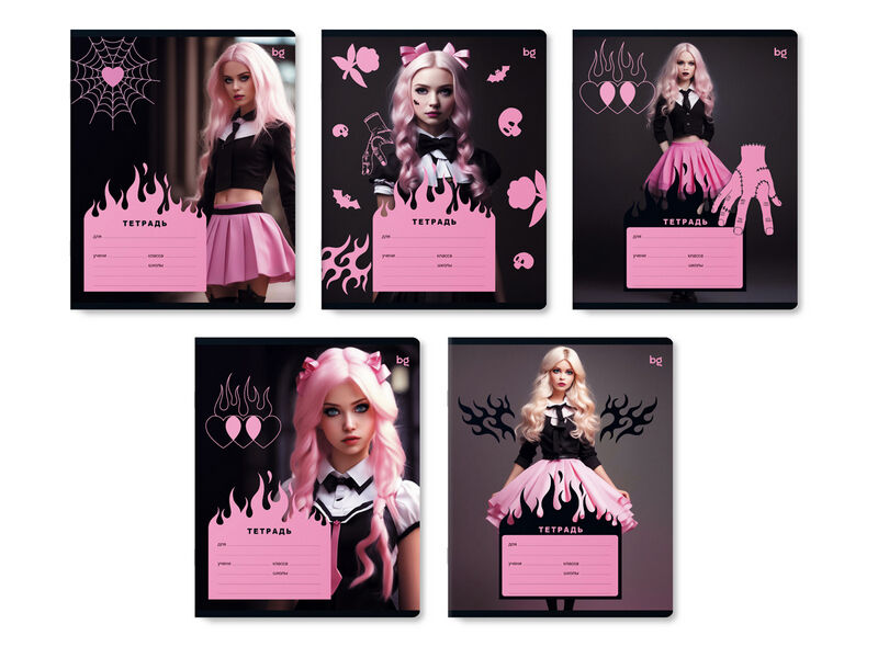 Купить оптом Тетрадь 12л КЛЕТКА «BG. Сutie» (с глиттером) в Луганске