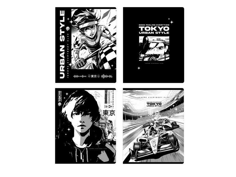 Купить оптом Тетрадь 96л КЛЕТКА «BG. Аниме. Tokyo» в Луганске