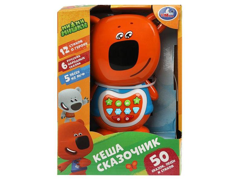 Обучающая игрушка на бат. «Ми-ми-мишки. Сказочник Кеша» (свет, 50 сказок, песен, стихов) 23*17*10 см в кор. HT1420-R
