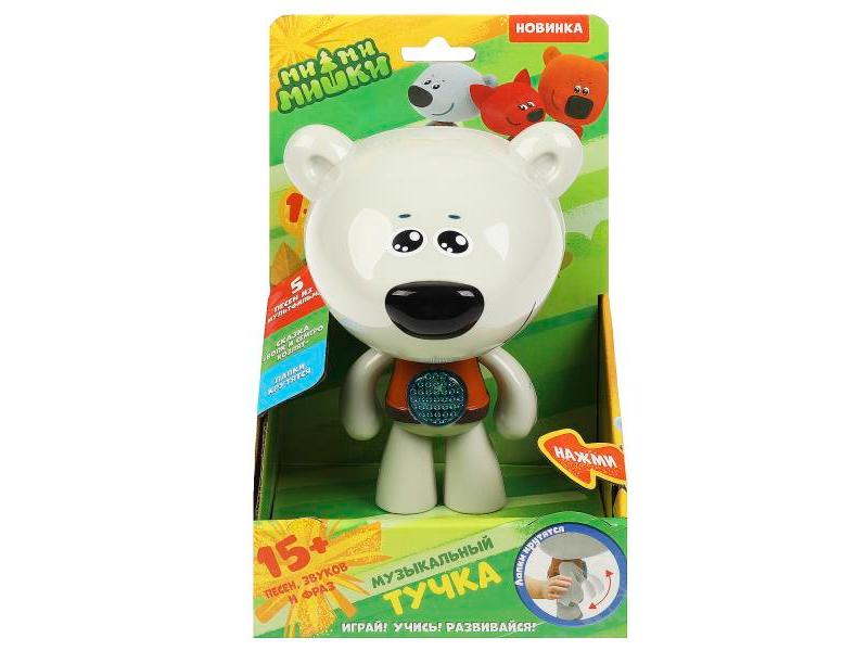 Музыкальная игрушка на бат. «Ми-ми-мишки. Тучка» (свет, 15 песен, фраз, звуков) 21*14*12 см в кор. HT851-R