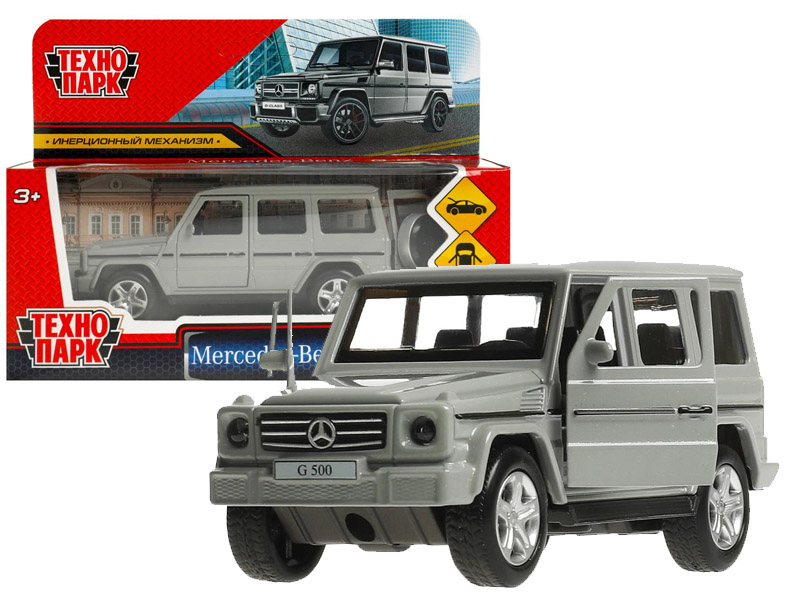 Купить оптом Технопарк. Машина «MERCEDES-BENZ G-CLASS» металл. инерц. 12 см (открыв. двери, багажник) серый в Луганске