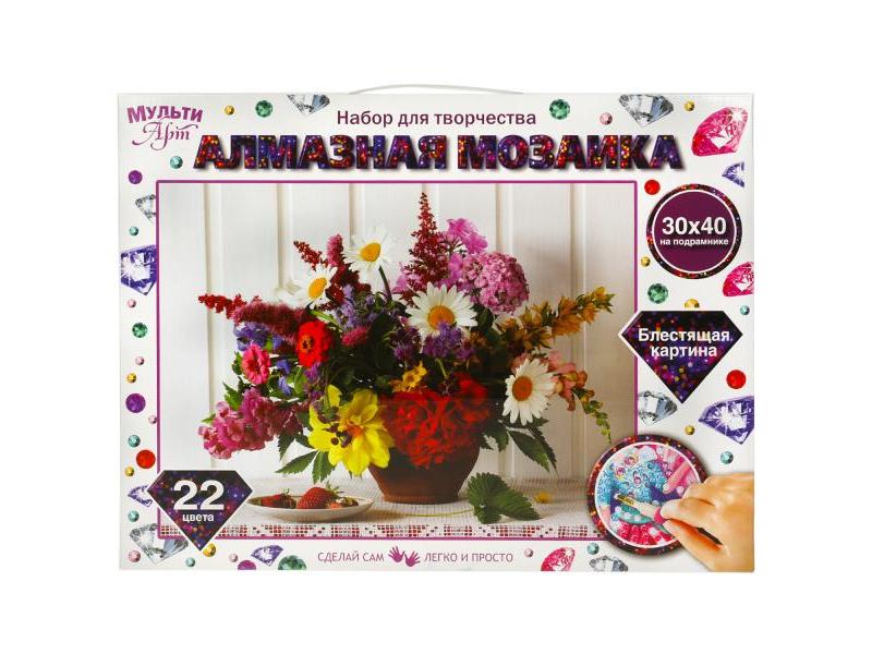 Алмазная мозаика 30*40 см «Осенний букет» (с подр., с полн. заполн., класс.)