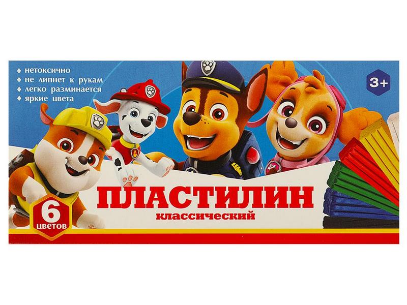 Пластилин классический «Щенки» 6 цветов