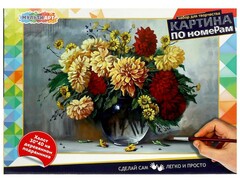 72106 [CANV30X40-MULTI20]Картина по номерам 30*40 см «Цветы»