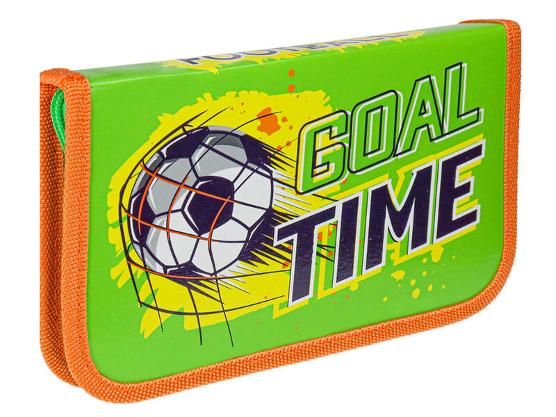 Купить оптом Пенал 1 секция «ВРЕМЯ ДЛЯ ГОЛА» 190х115 мм (лам. картон) в Луганске