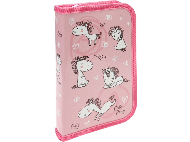Купить оптом Пенал 1 секция «РИСУНКИ ПОНИ» 190х115 мм (лам. картон) в Луганске