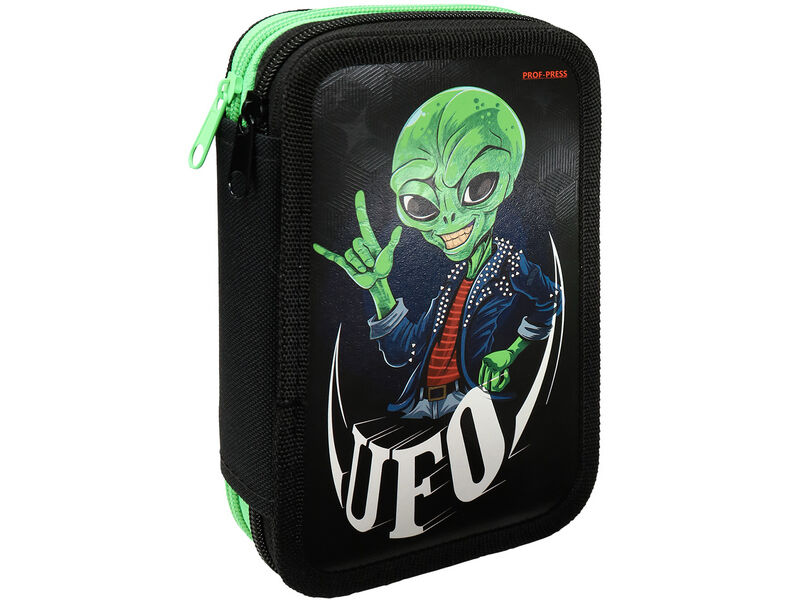 Пенал 2 секции «КРУТОЙ ПРИШЕЛЕЦ-1» 190х115 мм (лам. картон, фольга)
