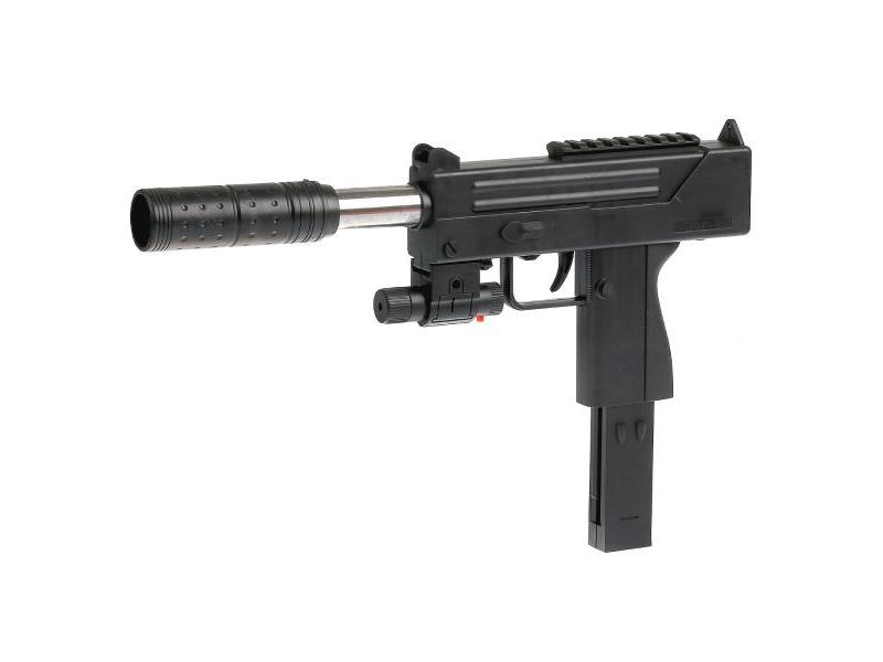 Купить оптом Автомат 34 см с пульками (лазер, глушитель) в пак. 1B01242 в Луганске