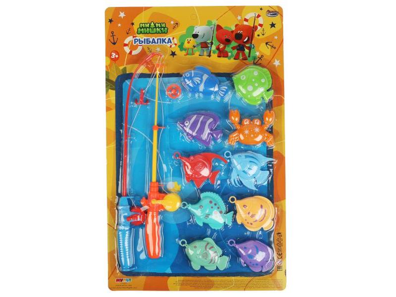 Рыбалка магнитная «Ми-ми-мишки» (2 удочки, 10 рыбок) 50*31 см на планшете B2072389-R
