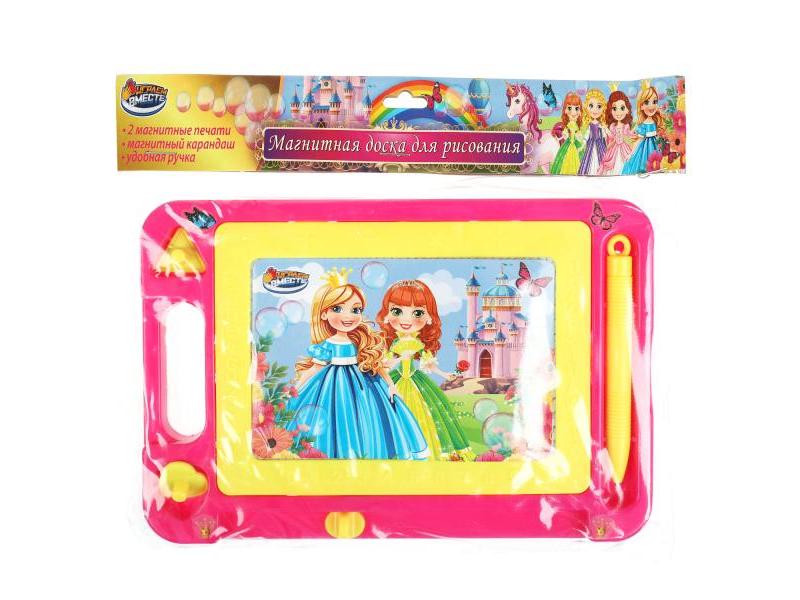 Доска магнитная для рисования «Принцессы» с печатями 22*19 см в пак. B1515548-FPRS