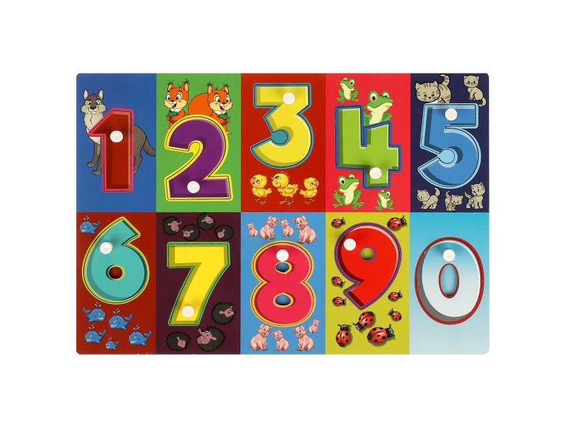 Купить оптом Вкладыш дерево «Цифры» 28*19,5 см в пленке W0139 в Луганске