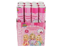 Хлопушка пневматическая «Топ модель» 30 см с конфетти в виде героев PP-87513-TMF