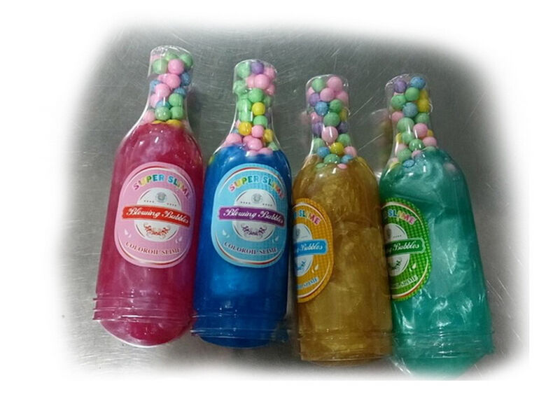 Купить оптом Слайм «Бутылка» перламутровый с пенковыми шариками 17 см (8шт/уп) HL-788 в Луганске