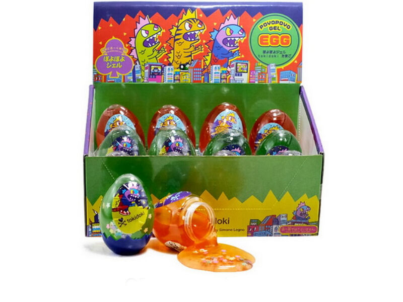 Купить оптом Слайм «Яйцо» перламутровый с фигуркой 8 см (12шт/уп) 730-3 в Луганске