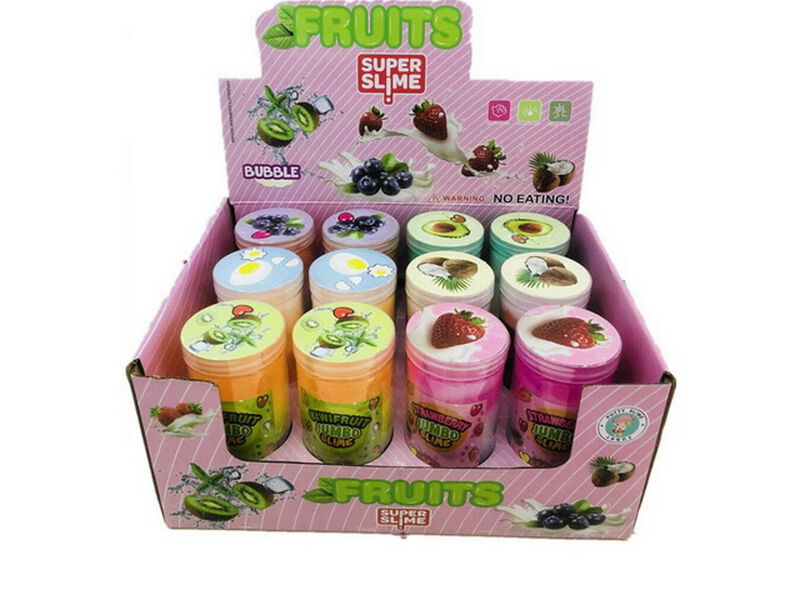 Купить оптом Слайм «Фрукты» трехцветный дующийся 12 см (12шт/уп) HL-7620 в Луганске