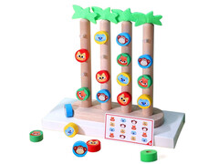 72601 [JHTOY-673] Логическая деревянная игрушка «Зверюшки» 23*19*6 см в кор. JHTOY-673