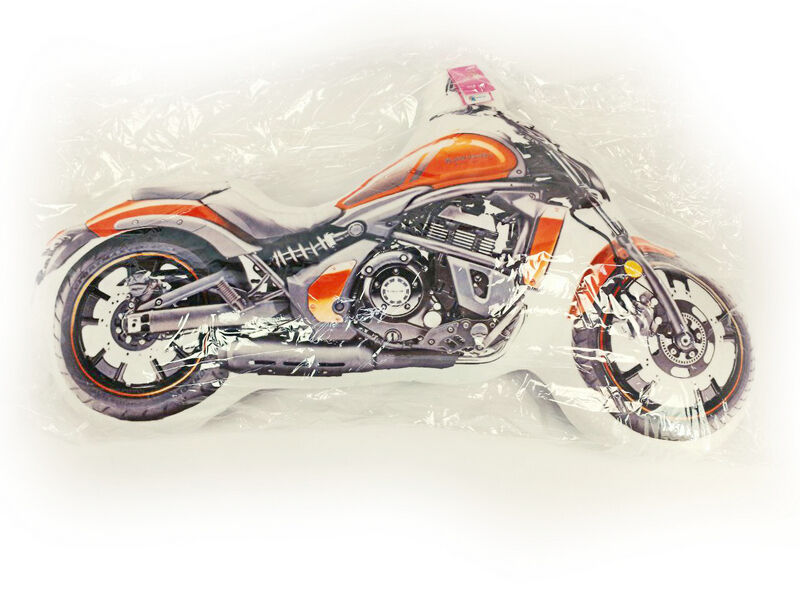 Купить оптом Подушка-игрушка Мотоцикл красный 68х30см MOT-002 в Луганске