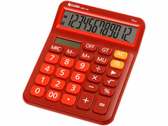72648 [CDC-110-RD]Калькулятор настольный 12-разрядный «Eleven» двойное питание 13*16 см красный