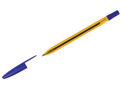 Ручка шариковая «СТАММ» тонированный корпус 1 мм СИНЯЯ (50шт/уп)