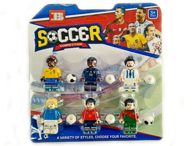 Фигурки «Soccer» 6 шт 17*18 см на планшете 33405