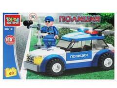 73215 [30019-KK]Конструктор «ПОЛИЦЕЙСКАЯ МАШИНА» 69 дет. в кор. 30019-KK