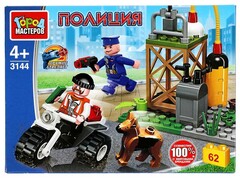 73223 [3144-JS]Конструктор «ПОГОНЯ ЗА ВОРОМ» 62 дет. в кор. 3144-JS