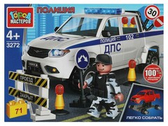 73241 [SB-3272]Конструктор «ПОЛИЦЕЙСКИЙ UAZ PICKUP» 71 дет. в кор. SB-3272