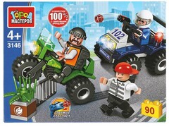 73287 [3146-JS]Конструктор «ПОГОНЯ ЗА ВОРОМ» 90 дет. в кор. 3146-JS